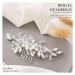 Silver Crystal Bridal Hair Comb - Rhinestone Wedding Headpiece for Women - Buy Online on GoSupps.com