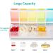 Shop Fullicon Weekly Pill Organizer - 7 Day Spill Proof Large Pill Box | Travel Medicine Organizer for Vitamins & Supplements (Rainbow Clear) - Fast International Shipping - Buy Online on GoSupps.com