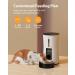 Petory Timed Automatic Cat Feeders - 4L Programable Dry Food Dispenser for Cats and Small Medium Dogs 6 Meals with Desiccant Bag Dual Power Supply 10S Voice Recorder White Regular Version - Buy Online on GoSupps.com