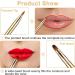 Simarro 2Pcs Retractable Lip Brush Set - Double-Ended Travel Makeup Tool for Lipstick & Lip Gloss in Gold+Black - Portable & Cover Included - Buy Online on GoSupps.com