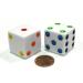 Koplow Games 25mm Large Opaque Jumbo Dice Set of 6 D6 - White with Multicolor Pip - Buy Online on GoSupps.com