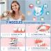 Cordless Water Flosser Oral Irrigator - 5 Modes LCD Display, Rechargeable, 350ml Tank, Dental Teeth Cleaner with 7 Jet Tips - Home & Travel - Buy Online on GoSupps.com
