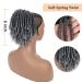 SCENTW Grey Dreadlock Ponytail Extensions for Women | Drawstring Clip-on Goddess Coil Hairpieces for Black Women - Buy Online on GoSupps.com