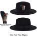 FADACHY Classic Fedora Hat - Wide Brim Felt Panama Dress Hat for Men & Women - Large - Black - Buy Online on GoSupps.com