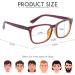 COOLOO Blue Light Blocking Gaming Glasses - Anti Glare & Headache Relief | Blue Light Filter | Lightweight & Stylish | 10-brown - Buy Online on GoSupps.com
