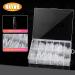 240 Pcs Clear Nail Tips, No Peculiar Smell, Extra Long Coffin Shape | Professional Acrylic Nails | Foldable Design | 12 Sizes with Storage Box - Buy Online on GoSupps.com