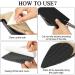 8 Pcs Self-Adhesive Shoe Grips for No-Slip Protection Black, 5.9 x 3.2 Inch - Buy Online on GoSupps.com