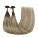 Youngsee Bonding Extensions - Real Hair Balayage U-Tip Extensions Brown Ombre & Blond - 55cm Remy Keratin 50g #3/8/22 - Buy Online on GoSupps.com