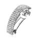 Luckious Rhinestone Crystal Hair Slide - Elegant Hair Clip for Women Girls - Ideal for Weddings Parties and Daily Wear (Gold or Silver)