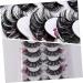 7 Pairs false eyelashes curl lash extensions lash clusters cosplay lashes makeup eyelashes colored lashes fake lashes false lash extensions extend artificial fiber fluffy - Buy Online on GoSupps.com