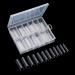 120 Pcs Transparent Acrylic Nail Tips - C Curve Builder Gel with Nail File | Ideal for Extensions & Practice - Buy Online on GoSupps.com