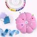 eZAKKA Pin Cushion Wristband - Polka Dots Pink | Wearable Needle Pincushion for Sewing & Quilting - Buy Online on GoSupps.com
