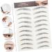 Beavorty 36 pcs eyebrow stickers waterproof stickers imitation ecological Eyebrow Tattoos Stickers post 3d 1 count (Pack of 1) Blackx3pcs - Buy Online on GoSupps.com