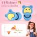 Kids Ear Plugs - Reusable Noise Cancelling Silicone Earplugs for Ages 6-12 | 2 Pairs for Concerts Flying School & Playtime - Grey & Blue - Buy Online on GoSupps.com