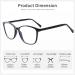 Madison Avenue Blue Light Filter Glasses for Women | TR90 Computer Glasses with Metal Hinges | Stylish Black Non-Prescription Eyewear - Buy Online on GoSupps.com