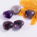 Amethyst Crystal Heart Worry Stone - Quartz Healing Chakra Gem for Jewelry Making & Reiki Therapy - Buy Online on GoSupps.com