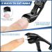 2024 Upgrade Angled Head Nail Clippers for Seniors Ergonomic Toenail Clipper for Thick Nails Premium Steel Toe Nails Clippers with Catcher for Men Black Nail Clippers - Buy Online on GoSupps.com