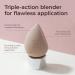 Blender - Triple Action Makeup Sponge | Multi-Use Beauty Blender for Airbrush Finish & Contouring - Perfect for Women - Buy Online on GoSupps.com
