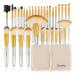 Daxstar makeup brush set 32 PCs brush set foundation face brush cosmetics brush lips eyeshadow Brush synthetic hair aluminum champagne gold