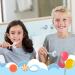 Kids' U-Shaped Training Toothbrush Set | Food Grade Silicone Brush Head | 360 Oral Cleaning Design | Ages 6-12 | 4-Piece Set - Buy Online on GoSupps.com