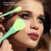 YAOGOHUA Cosmetic Brush Set Soft Hair Blusher Loose Powder Brush Makeup Tool with Bag Green - Buy Online on GoSupps.com