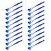 Clyictz 20 x Plastic Back Scratchers 2 in 1 Magnetic Blue