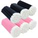Disposable Lip Wands 600 PCS - Lip Applicators Disposable Black & Pink - Disposable Lip Brushes for Makeup, Lip Gloss or Lipstick - Disposable Makeup Applicators Kit