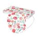 Lulupi 10 pieces of one-way adult mouth protection flowers mouth and nose protection flower motif Elegant breathable bonda mask necklace for women C-01