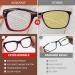 AQWANO Oversized Blue Light Blocking Reading Glasses for Women & Men - Fashion Square Design Anti Glare Fatigue Relief Available in Brown/Red 1.75 x - Buy Online on GoSupps.com