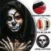 CAHIUYOA Black White Red Face Body Paint Makeup Palette - Oil Based Cream for Halloween Clown Zombie & Vampire Costume - Buy Online on GoSupps.com