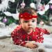 Lurrose 3pcs Baby Girls Floral Headbands | Christmas Santa Cloth Hair Bands for Newborns, Infants, Toddlers | Kids Hair Accessories - Red - Buy Online on GoSupps.com