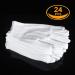 COYAHO 12 Pairs White Cotton Inspection Gloves - Ideal for Jewelry, Photo, Serving, Eczema, Moisturizing, and SPA - Men and Women - Buy Online on GoSupps.com