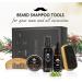 Beard Care Kit with Oil, Balm, Brush, Comb - Perfect Gift for Men - Rapid Growth & Thickening - 5pc Set - Buy Online on GoSupps.com