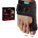 Welnove Bunion Corrector for Women Big Toe - Bunion Splint Brace - Orthopedic Big Toe Straightener - Adjustable Knob Bunion Correction for Right Feet Bunion Relief (1 Pcs) Black Right Size