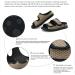 LEEWEE Wide Width Open Toe House Slippers for Conditions like Hammer Toe & Plantar Fasciitis - Black (Size 40) - Buy Online on GoSupps.com