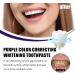 Purple Whitening Toothpaste Violet Teeth Whitening Oral Cleaning Toothpastes For Teeth Whitening Color Corrector Serum Included Teeth Whitening Booster (1) - Buy Online on GoSupps.com