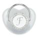 Ultra-Light BPA-Free Silicone Pacifier for Toddlers 6-18 Months | Seamless Design with Silver A-Z Letters & Lid - Buy Online on GoSupps.com