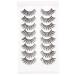 POPETPOP 8 Pairs Chemical Fiber False Eyelashes Lashes Natural Look Fluffy False Lashes Women Fake Eyelashes Makeup Eyelashes Reusable Fake Eyelashes Cat Eye Lashes Cosmetics Miss Soft