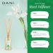 Natural Reed Diffuser Set - Clean Bamboo Bergamot Aromatherapy | DANI Naturals - Alcohol Free | 10 Sticks 3.5 oz - Buy Online on GoSupps.com