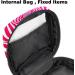 Large Aesthetic Storage Bags for Women's Bandages & Tampons - Zippered Geometry Stripes in Pink - Buy Online on GoSupps.com
