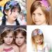 AlamnoFu 6pcs Glitter Toddler Headband Set - Girls Sparkly Hair Bands with Bow, Sequin Flower, Butterfly Designs for Kids - Buy Online on GoSupps.com