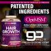 Women's Hair Growth Vitamins with Biotin 10,000mcg, Collagen, OptiMSM, goMCT & Saw Palmetto | Regrow Stronger Hair, Skin & Nails | Prevents Hair Loss | 60 Day Supply - Buy Online on GoSupps.com