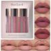 6Pcs Matte Liquid Lipstick Lip Liner Set - Stay On 24 Hours, Waterproof, Non-Stick Cup, Velvety Nude Shades - Gift Set (Set C) - Buy Online on GoSupps.com