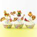 36pcs Mexican Feliz Cumplea os Cactus Happy Birthday Cupcake Toppers Dessert Muffin Food Picks Taco Mexican Cinco De Mayo Theme Fiesta Chilli Sombrero Cupcake Party Supplies - Buy Online on GoSupps.com