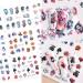Day of The Dead Skull Nail Stickers - Water Transfer Decals for Halloween Nail Art - 12PCS Style C - Buy Online on GoSupps.com
