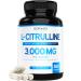 L Citrulline 3000mg Supplement (360 Capsules) Support L Arginine & Nitric Oxide Pills - L-Citrulline For Men & Women - Muscle Recovery & Pump Supplement - 3rd Party Tested Vegan Non-GMO - USA Made 360 Count (Pack of 1)