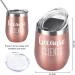 GTmileo Clients Gifts: Stainless Steel Insulated Wine Tumbler - Perfect Christmas & Birthday Gifts for Coworkers, Social Workers, Hairdressers, Lawyers, Realtors - 12oz Rose Gold - Buy Online on GoSupps.com