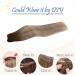 Easyouth Balayage Human Hair Weft Extensions 18 Inch Brown Blonde Ombre Sew in - 100g 3-Weft #3/8/22 - Buy Online on GoSupps.com