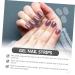 Housoutil 5 Sheets Nail Stickers Nail Care Tool Clear Nail French Manicure Nail Wraps Clear Gel Nail Strips Gel Strips Nail File Gel Wraps Nursing Kit Double Row Double Sided Tape - Buy Online on GoSupps.com