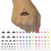Hot Pancakes Flapjacks Breakfast Temporary Tattoo Water Resistant Fake Body Art Set Collection - Hot Pink (One Sheet)